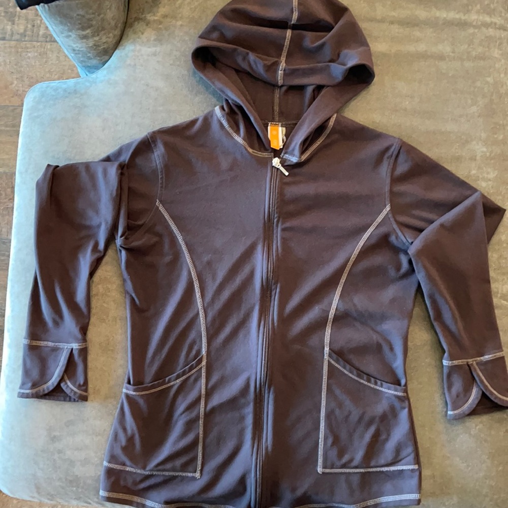 Like brand new!! Lucy brand light jacket- brown, size Medium